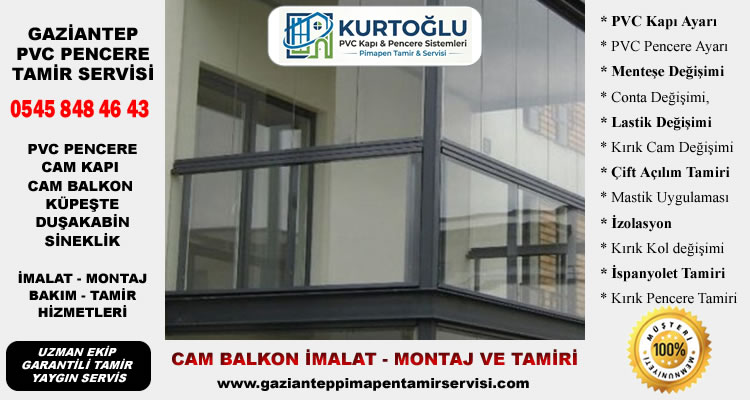 Gaziantep Cam Balkon İmalatı